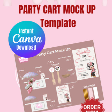 Sweet! ISSA PARTY CART MOCK UP Template!