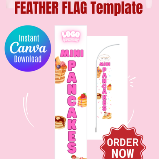 Get My FEATHER FLAG TEMPLATE Now!